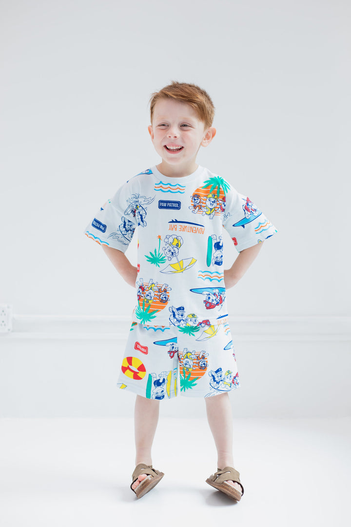 Paw Patrol French Terry T-Shirt and Shorts Outfit Set