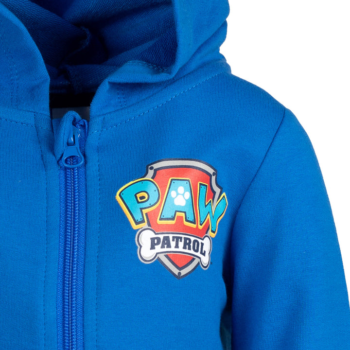 Paw Patrol Chase French Terry - Conjunto de pantalones y sudadera con capucha y cremallera