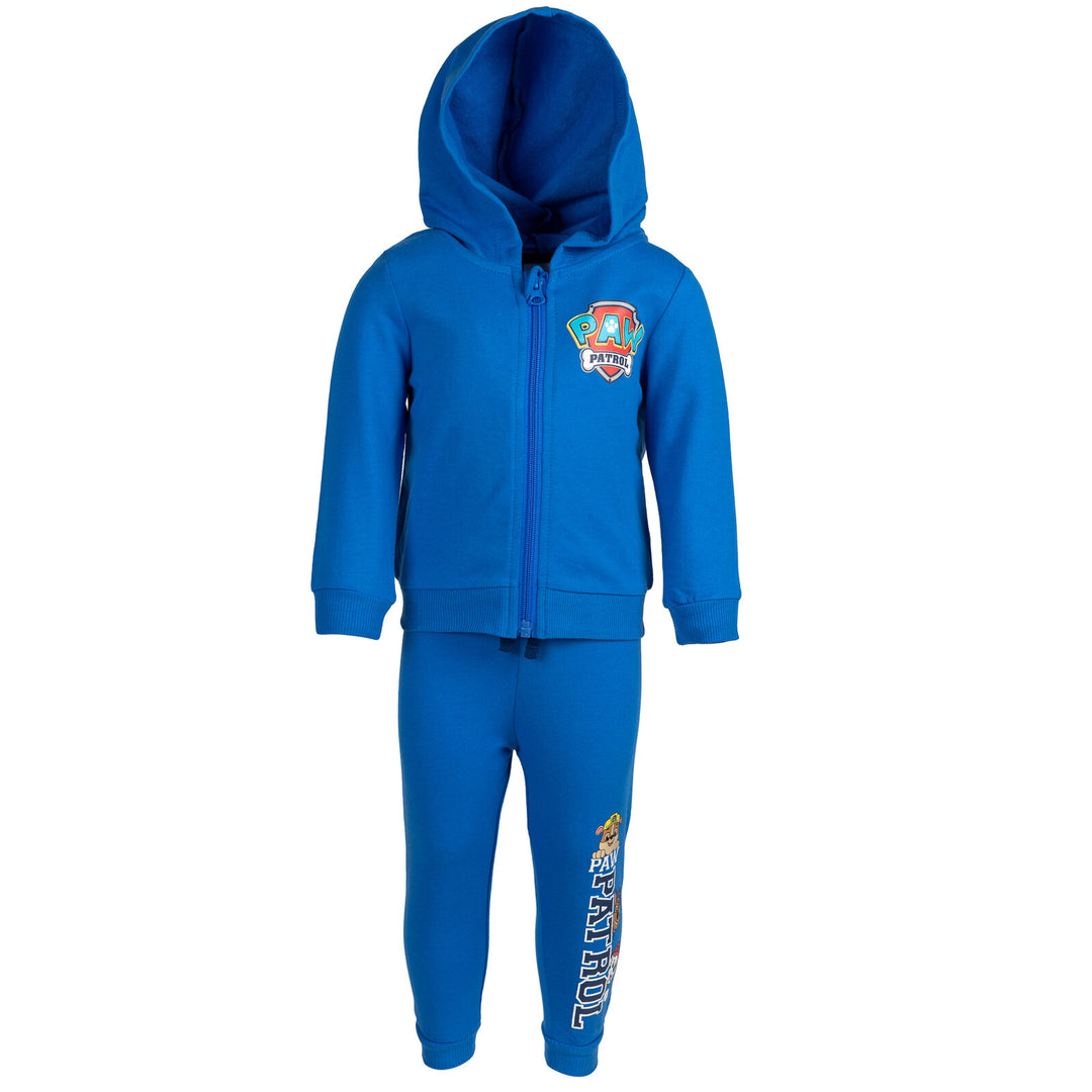 Paw Patrol Chase French Terry - Conjunto de pantalones y sudadera con capucha y cremallera