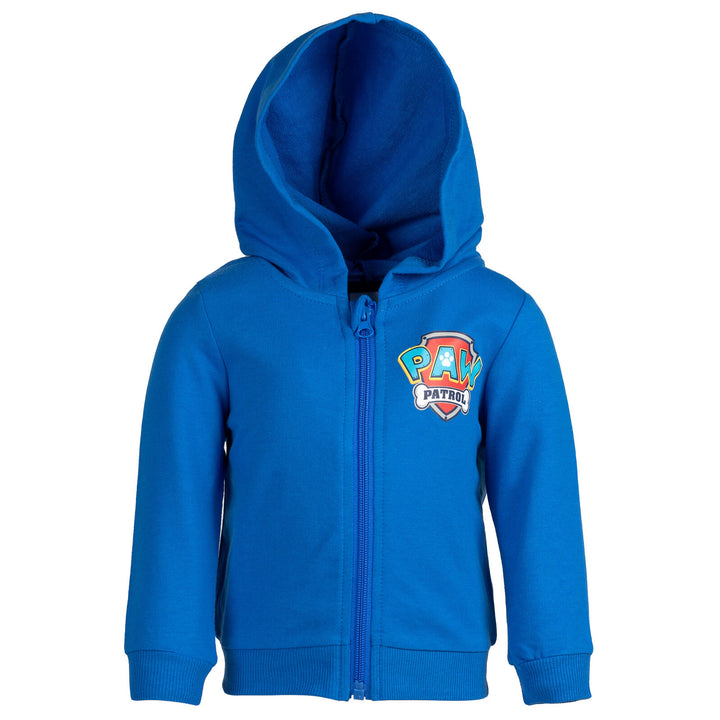 Paw Patrol Chase French Terry - Conjunto de pantalones y sudadera con capucha y cremallera