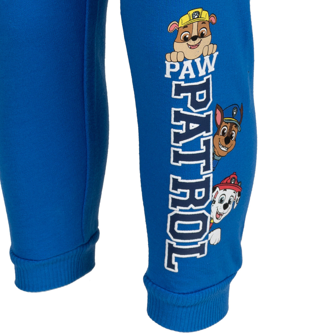 Paw Patrol Chase French Terry - Conjunto de pantalones y sudadera con capucha y cremallera