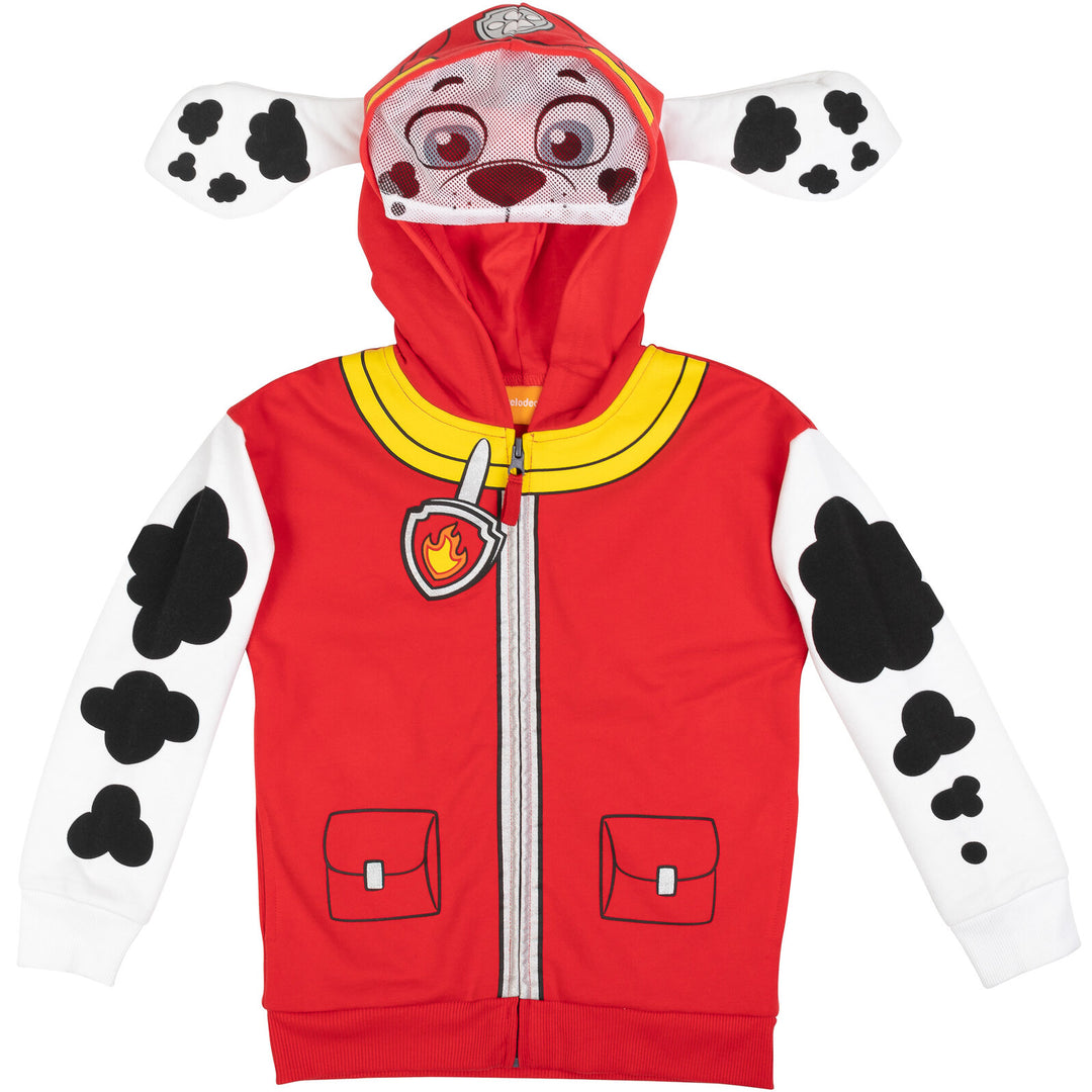 Paw Patrol Marshall Fleece Zip Up Cosplay Hoodie