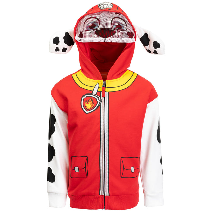 Paw Patrol Marshall Fleece Zip Up Cosplay Hoodie