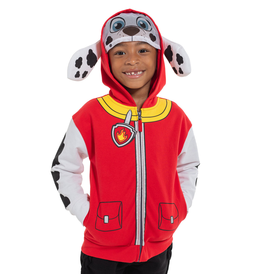 Paw Patrol Marshall Fleece Zip Up Cosplay Hoodie