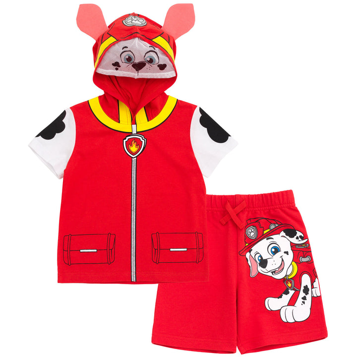 Paw Patrol Marshall T-Shirt and French Terry Shorts Outfit Set