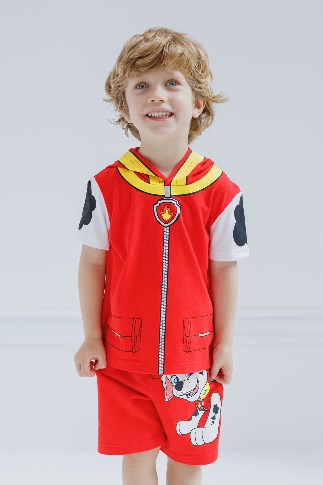 Paw Patrol Marshall T-Shirt and French Terry Shorts Outfit Set