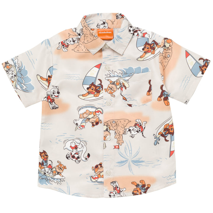 Paw Patrol Hawaiian Button Down Dress Shirt