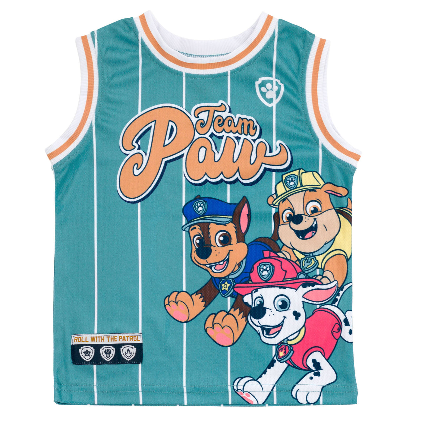 Paw Patrol Mesh Jersey Tank Top and Basketball Shorts Athletic Outfit Set