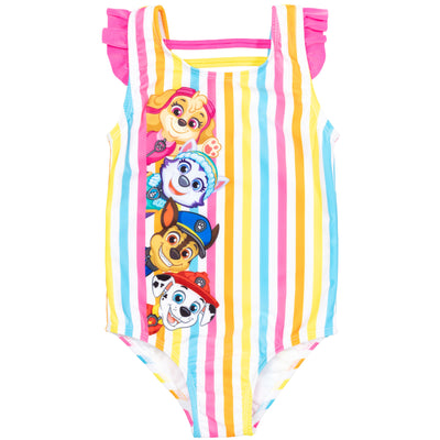 Paw Patrol One Piece Bathing Suit Rash Guard Tankini Top Bikini Bottom and Skort 5 Swimsuit Set