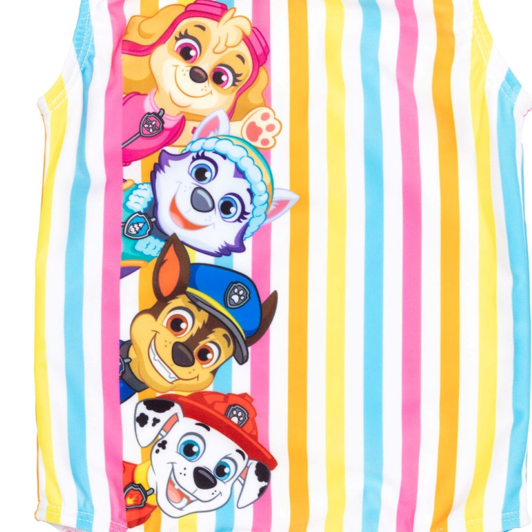 Paw Patrol One Piece Bathing Suit Rash Guard Tankini Top Bikini Bottom and Skort 5 Swimsuit Set