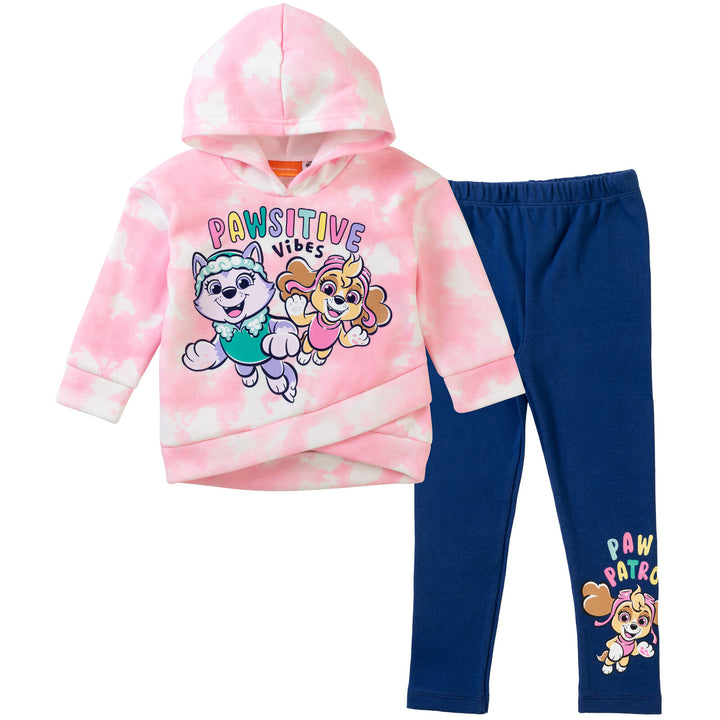 Paw Patrol Pullover Crossover Fleece Sudadera con Capucha y Conjunto de Leggings