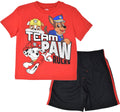 Paw Patrol Pullover T-Shirt and Mesh Shorts Outfit Set