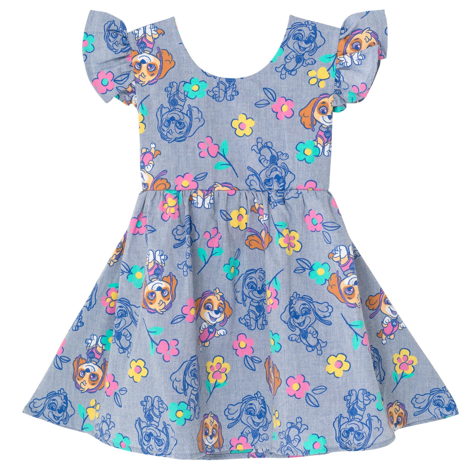 Paw Patrol Skye Chambray Skater Dress | FREE Shipping on Orders $50 ...