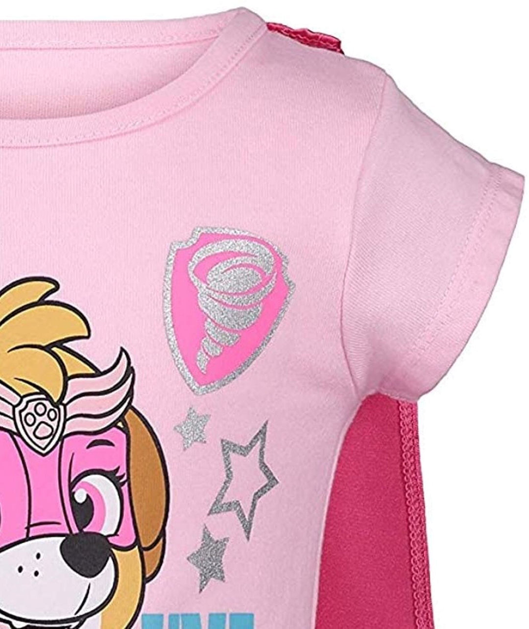 Paw Patrol Skye - Camiseta de cosplay, tutú de tul, capa y máscara, conjunto de 4 piezas