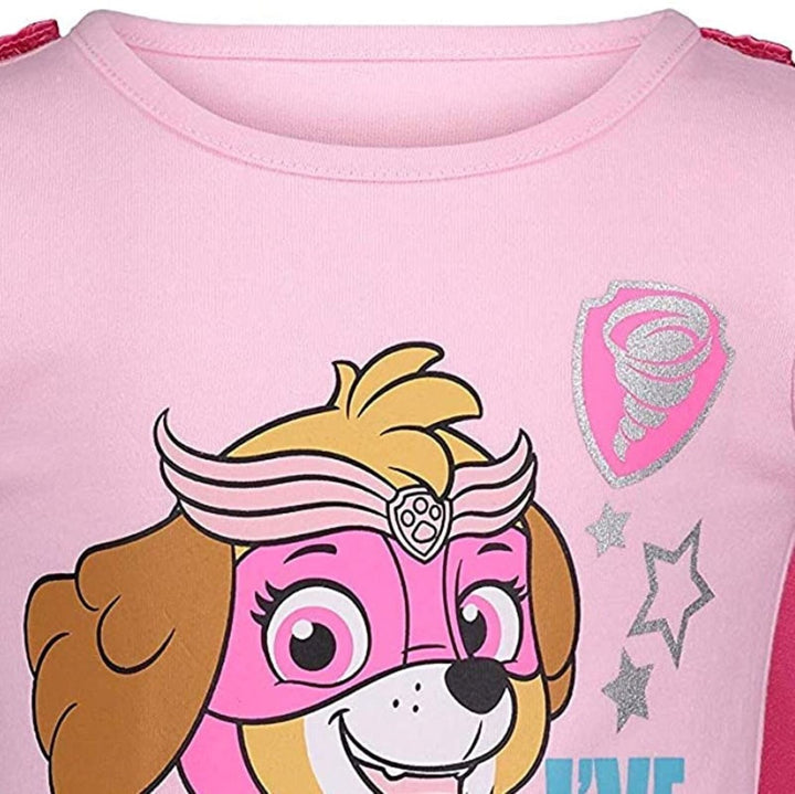 Paw Patrol Skye - Camiseta de cosplay, tutú de tul, capa y máscara, conjunto de 4 piezas