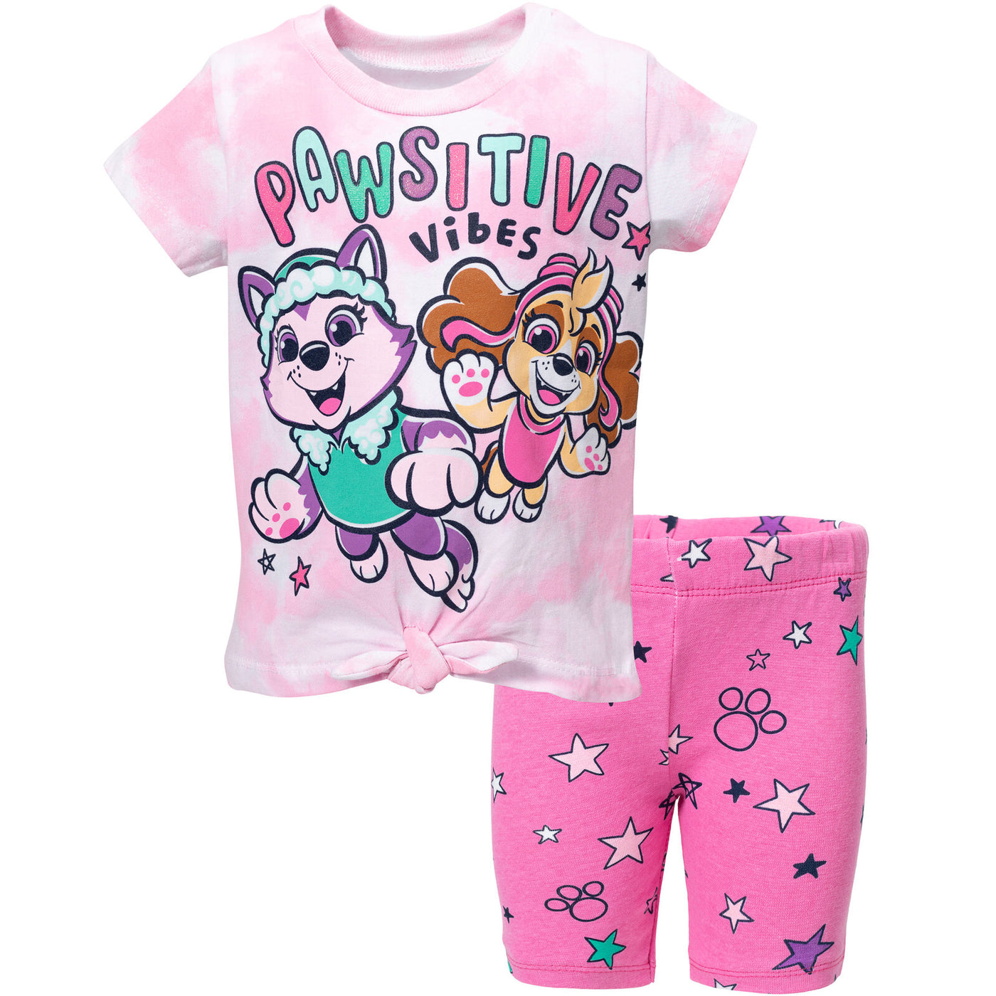 Paw Patrol Knotted Graphic T-Shirt & Shorts