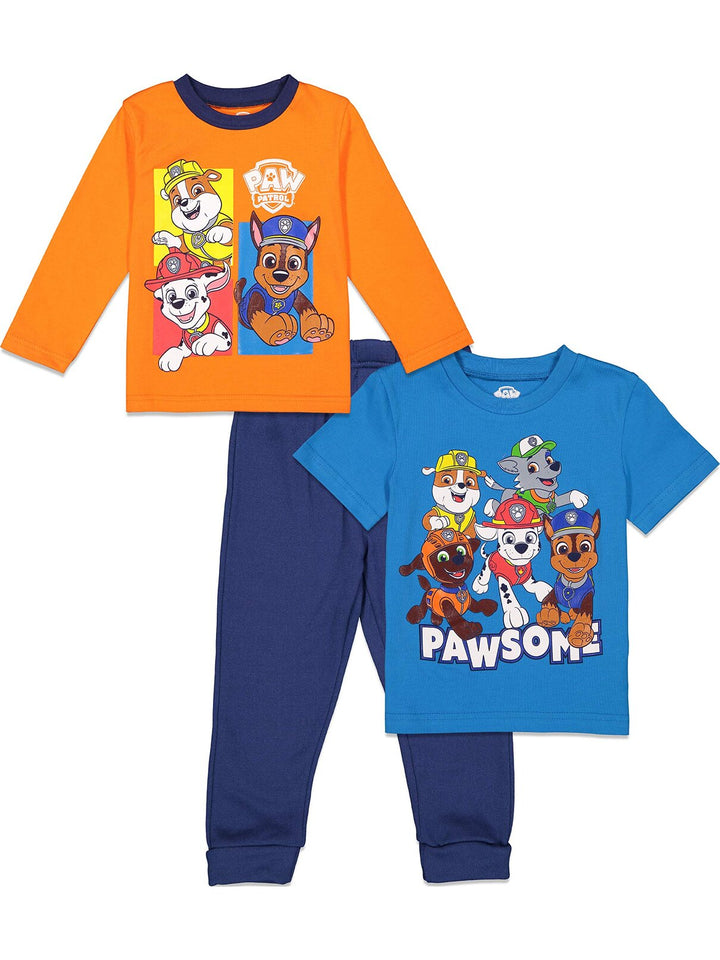 Conjunto de 3 piezas de camiseta y pantalones de lana de la Patrulla Canina