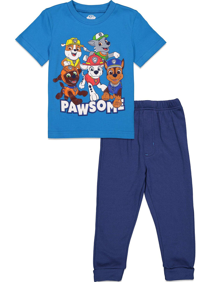 Conjunto de 3 piezas de camiseta y pantalones de lana de la Patrulla Canina