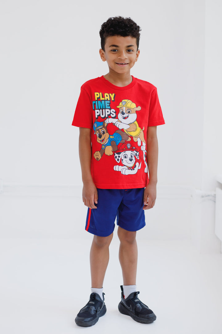 Paw Patrol T-Shirt and Mesh Shorts Outfit Set