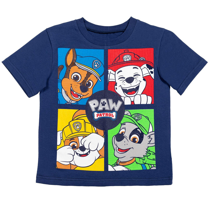 Paw Patrol French Terry Short Sleeve Graphic T-Shirt & Shorts Set