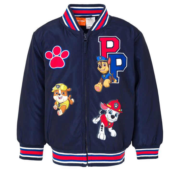 Paw Patrol Varsity Zip Up Bomber Jacket