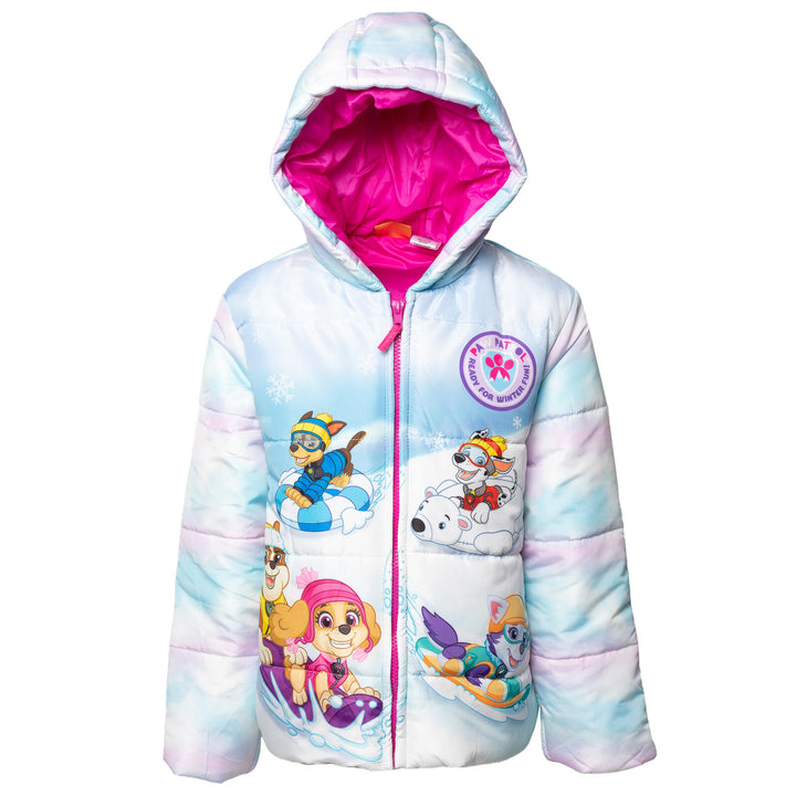 Paw Patrol Zip Up Fur Winter Coat Puffer Jacket