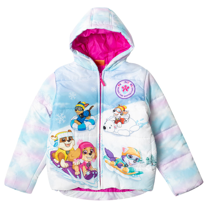 Paw Patrol Zip Up Fur Winter Coat Puffer Jacket