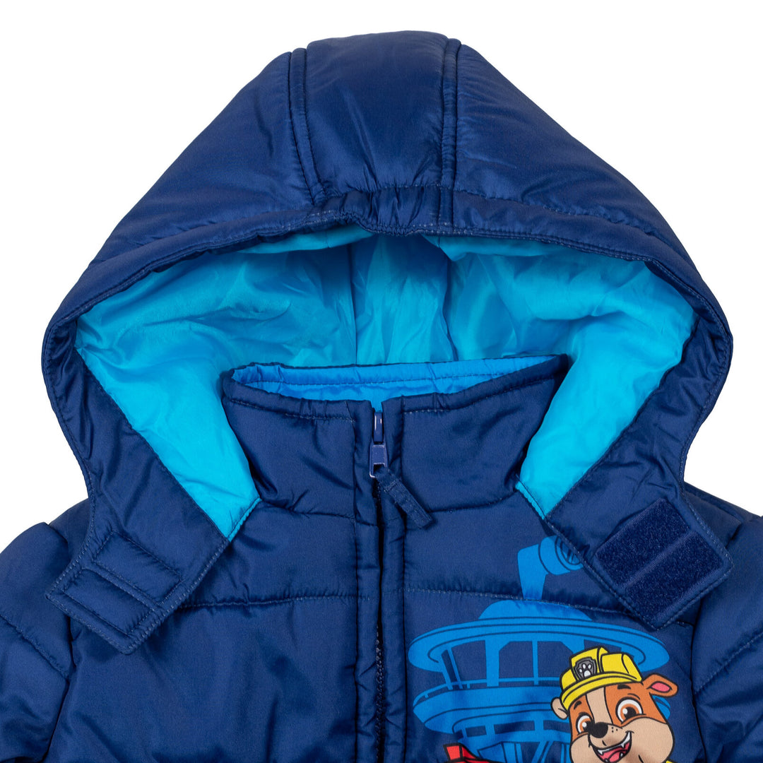 Paw Patrol Zip Up Winter Coat Puffer Jacket