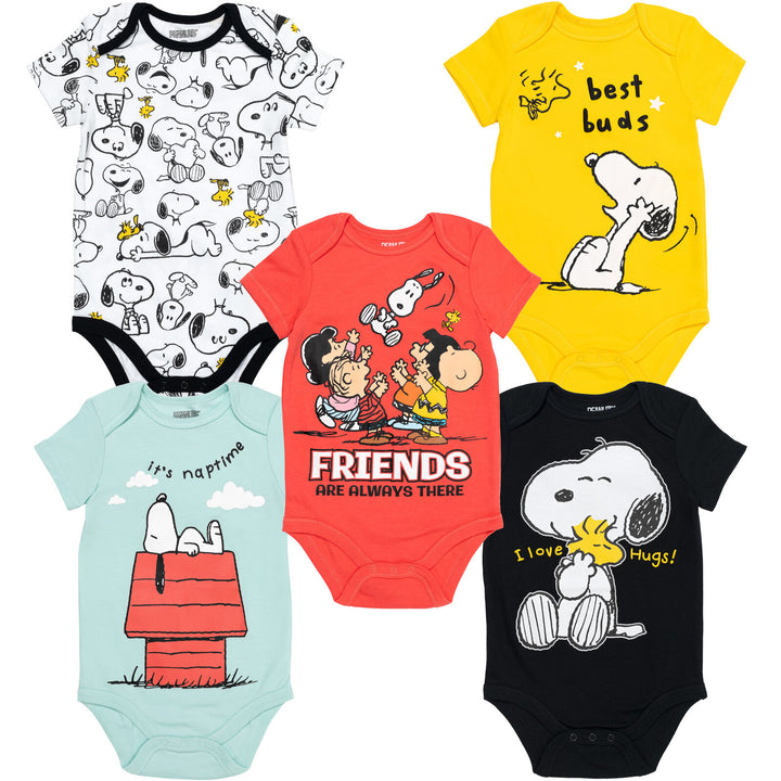 PEANUTS 5 Pack Bodysuits