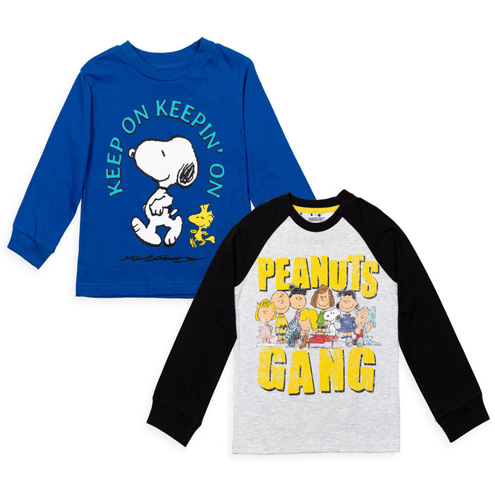 Peanuts 2 Pack Long Sleeve Graphic T-Shirts