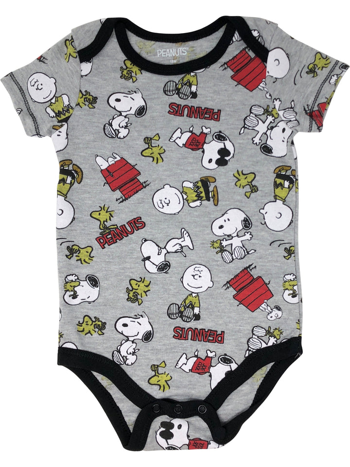 PEANUTS Woodstock Snoopy 4 Pack Bodysuits