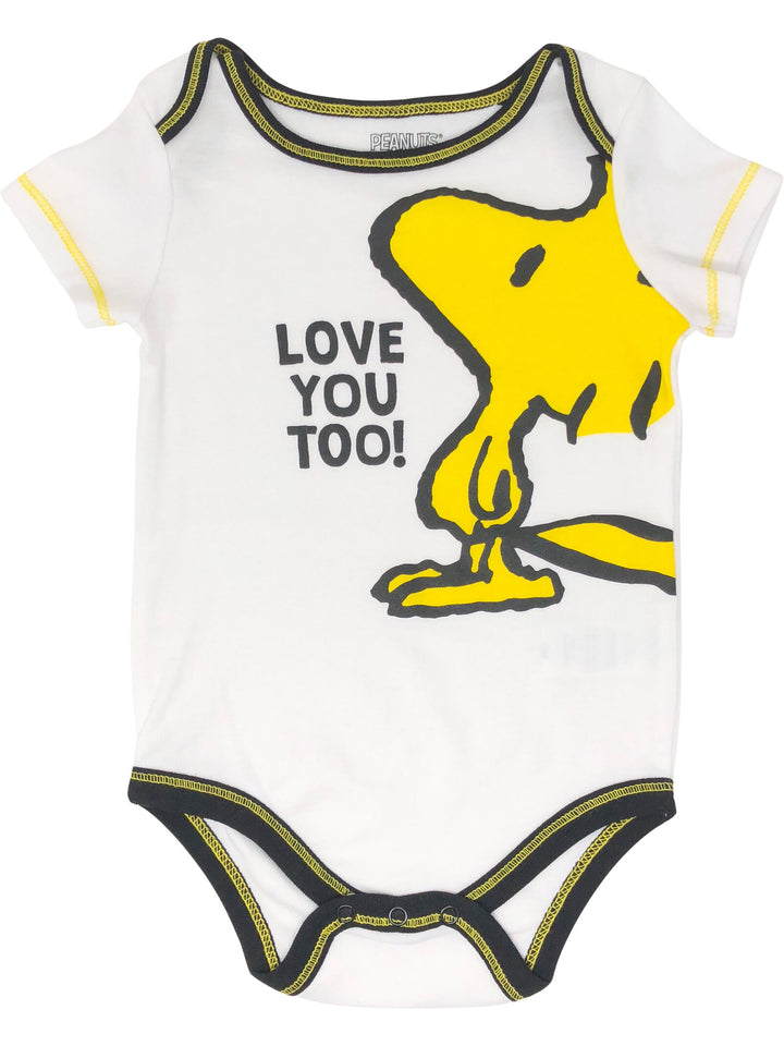 PEANUTS Woodstock Snoopy 4 Pack Bodysuits