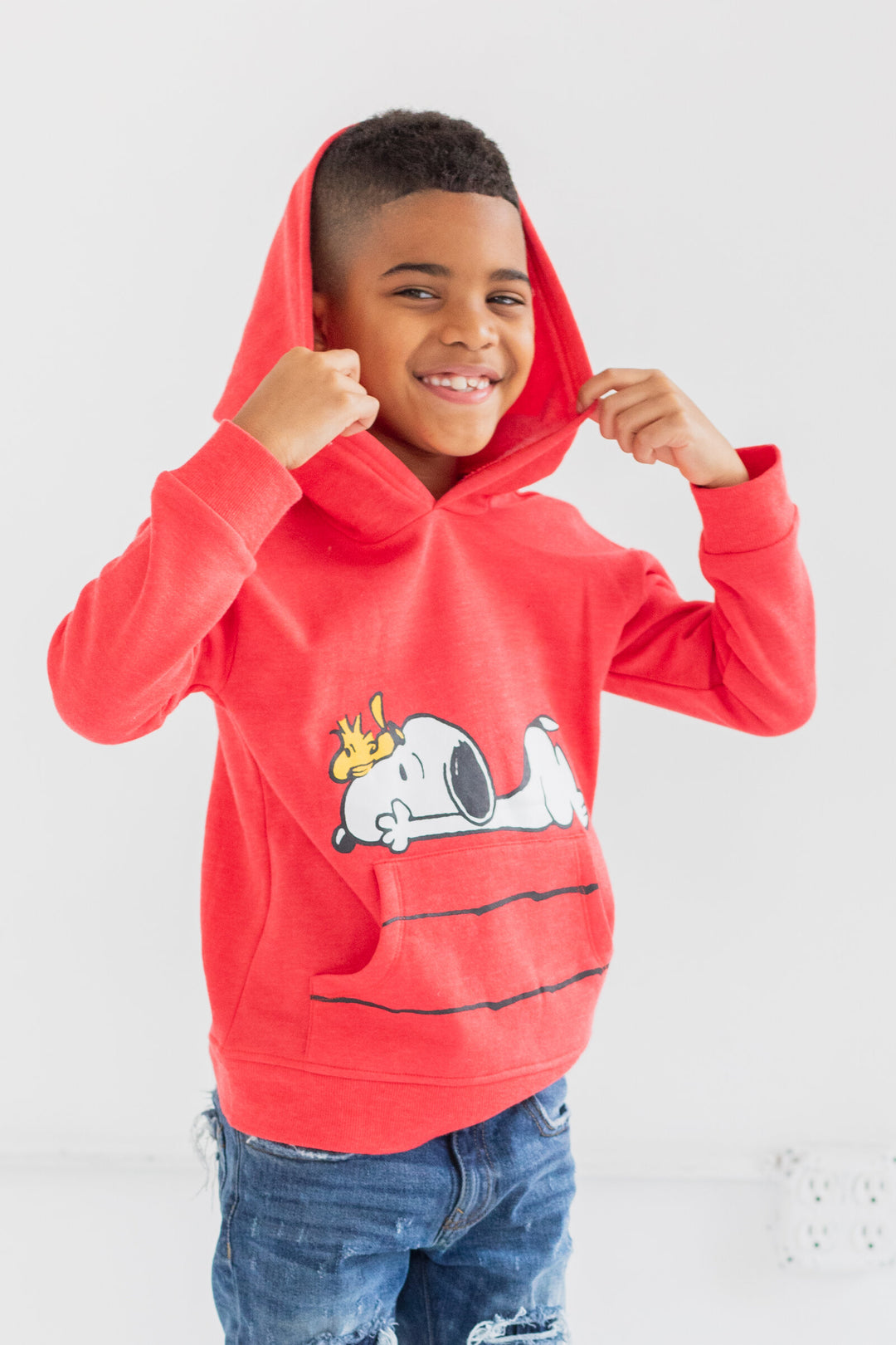 Snoopy Fleece Sudadera con capucha