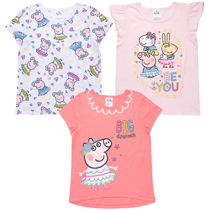 Peppa Pig Paquete de 3 Camisetas gráficas