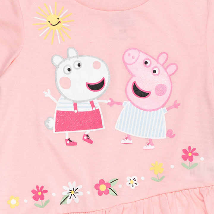 Peppa Pig Crossover T-Shirt and Leggings Outfit Set