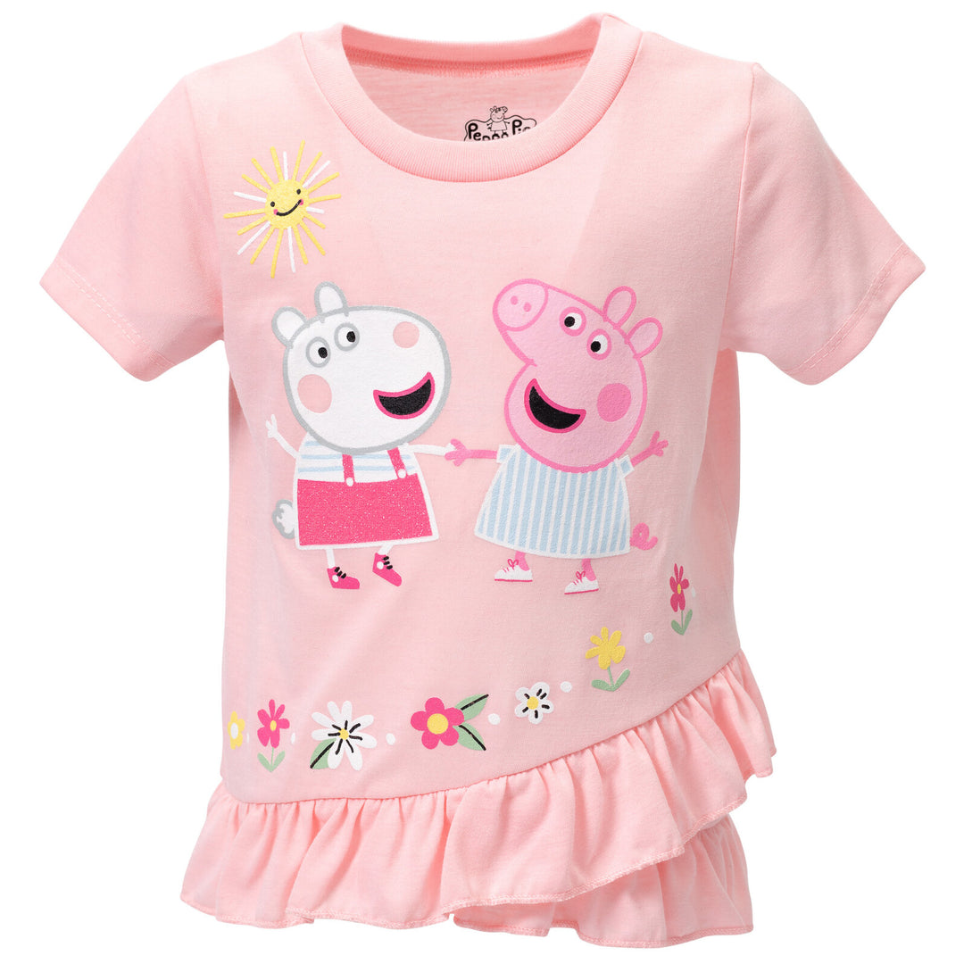 Peppa Pig Crossover T-Shirt and Leggings Outfit Set