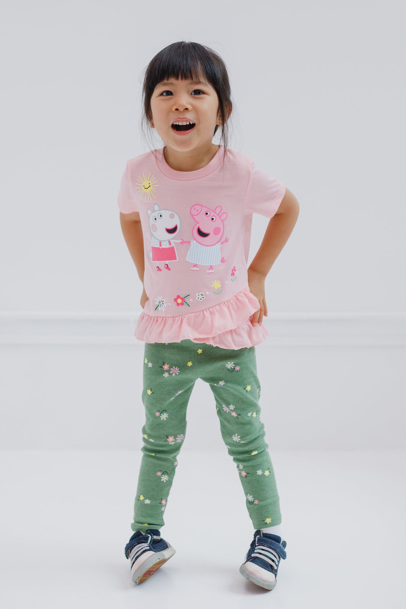 Peppa Pig Crossover T-Shirt and Leggings Outfit Set