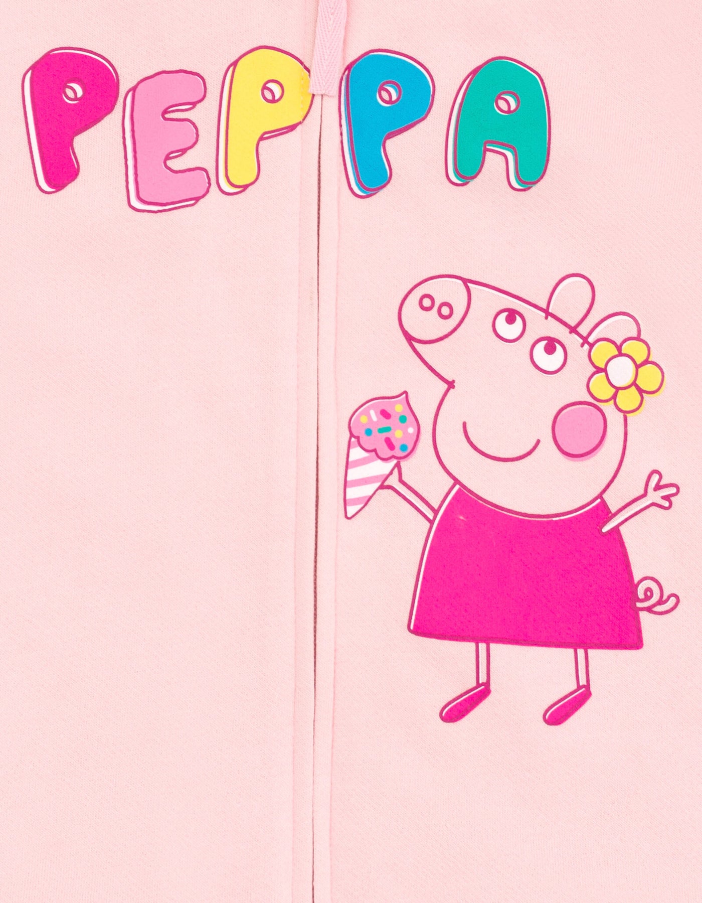 Peppa Pig Girls Fleece Zip Up Hoodie