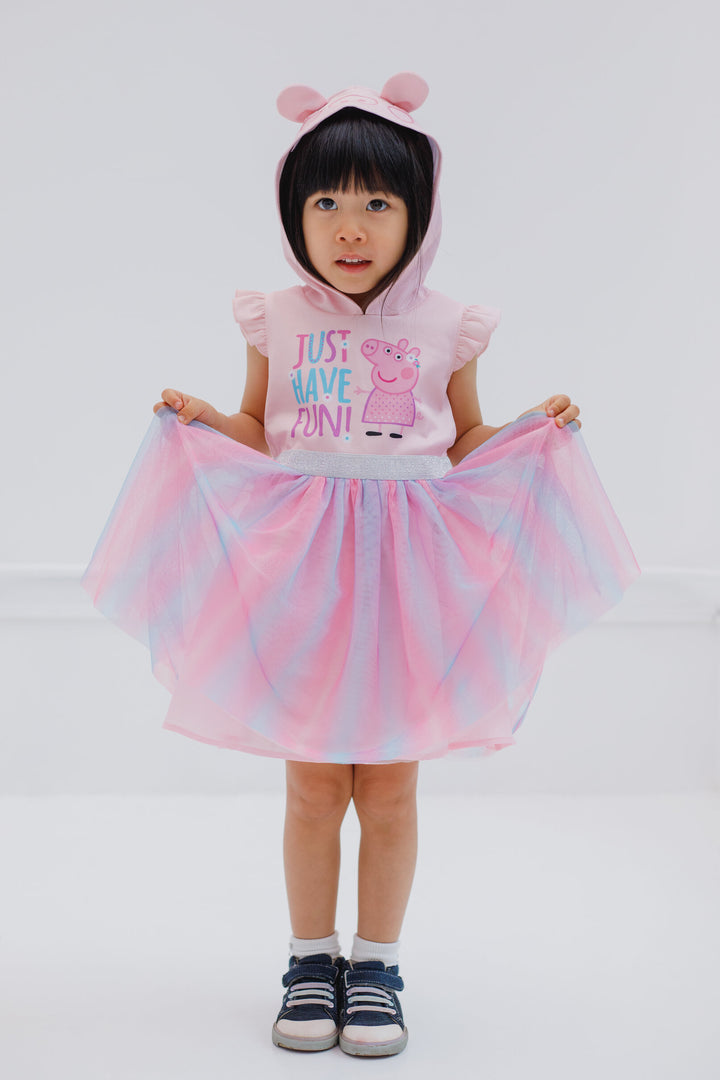 Peppa Pig Girls Mesh Tulle Dress