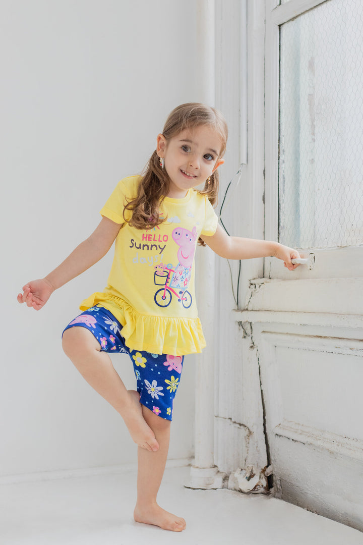 Peppa Pig Peplum Graphic T-Shirt & Shorts