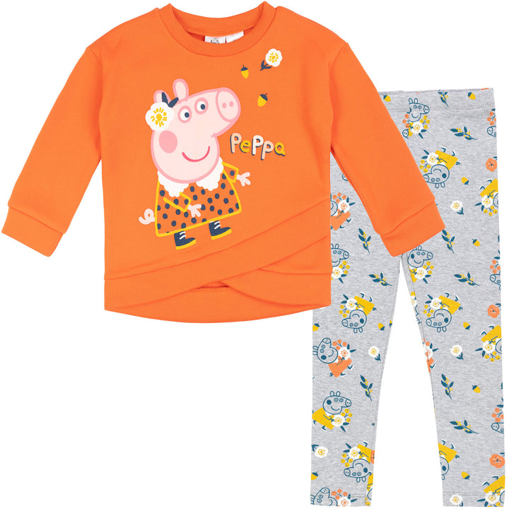 Peppa Pig Crossover Fleece Sweatshirt & Leggings