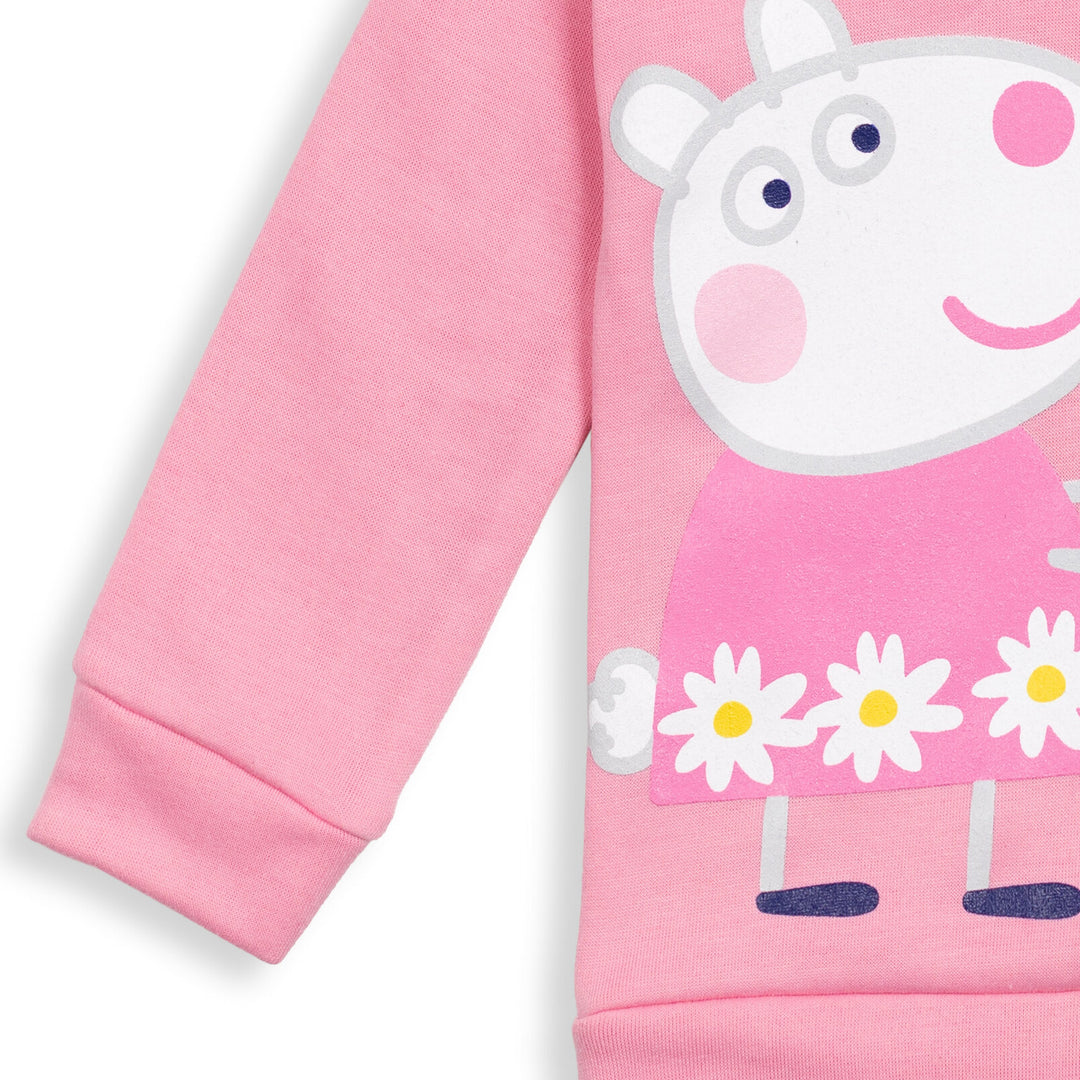 Peppa Pig Pullover Fleece Hoodie and Leggings Outfit Set