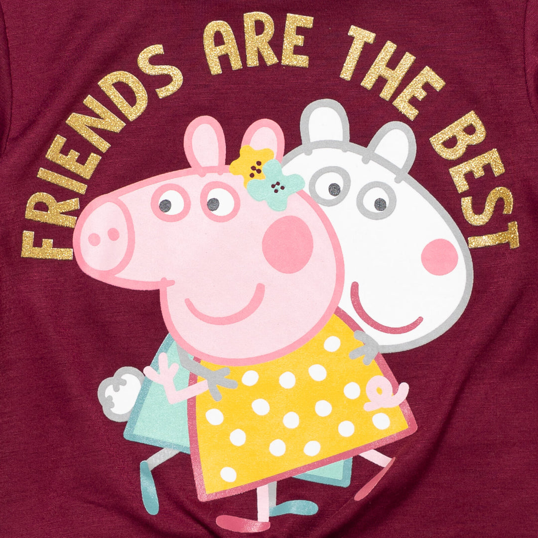 Peppa Pig Pullover T-Shirt and Leggings Outfit Set