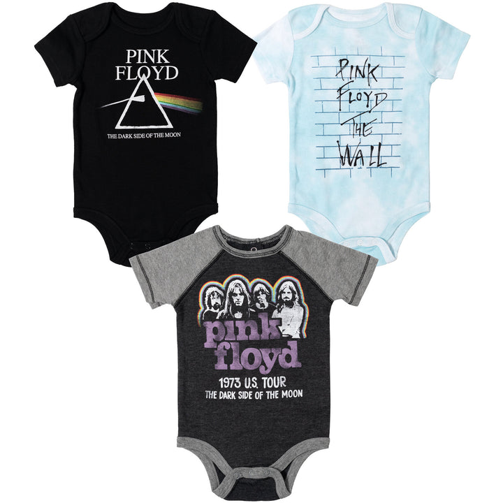 Pink Floyd 3 Pack Short Sleeve Bodysuits