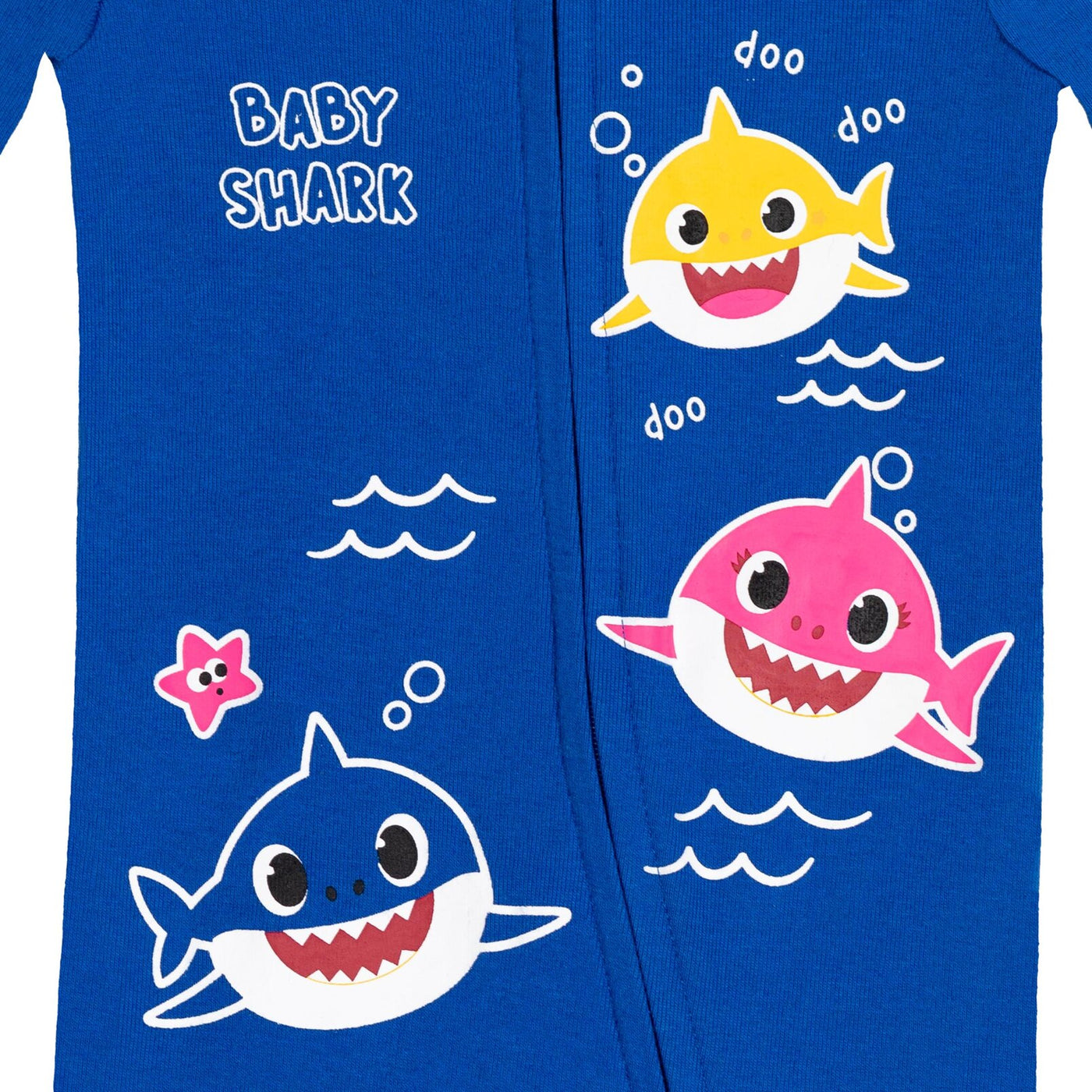 Pinkfong Baby Shark 2 Pack Zip Up Sleep N' Play Coveralls