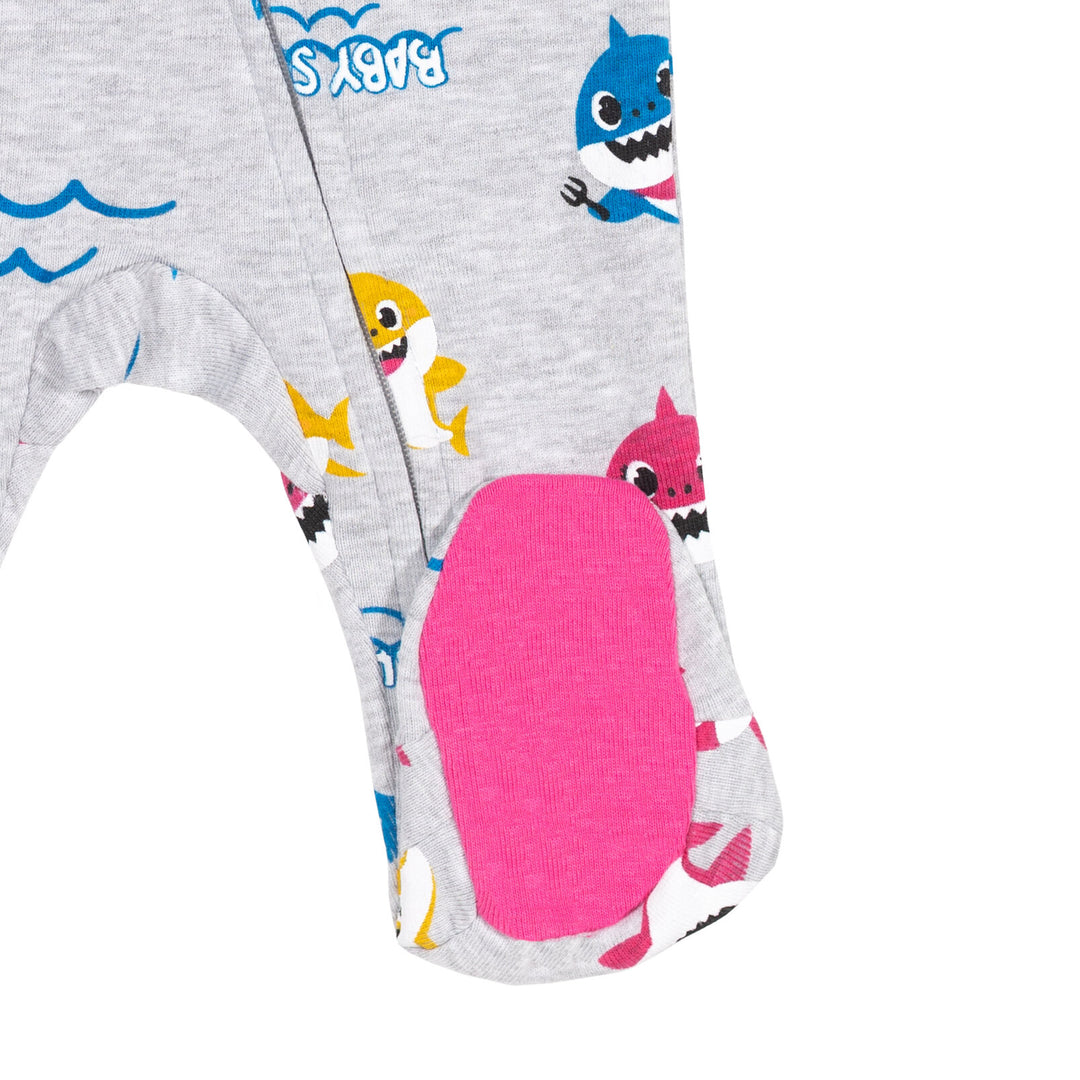 Pinkfong Baby Shark 2 Pack Zip Up Sleep N' Play Coveralls