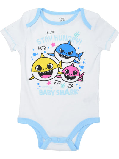 Pinkfong Baby Shark Body Pantalones y babero Conjunto de 3 piezas