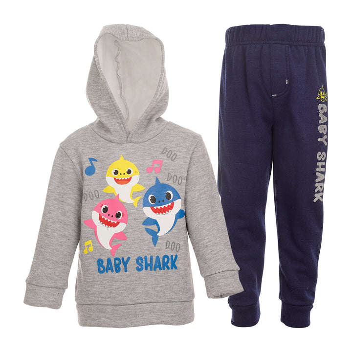 Pinkfong Baby Shark Fleece Pullover Hoodie and Pants Outfit Set