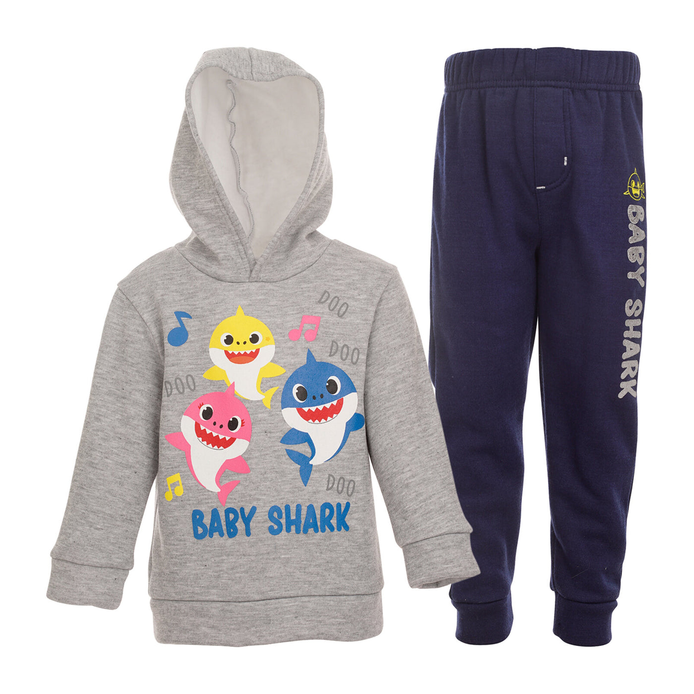 Baby Shark Fleece Jogger Sudadera con capucha y conjunto de pantalones