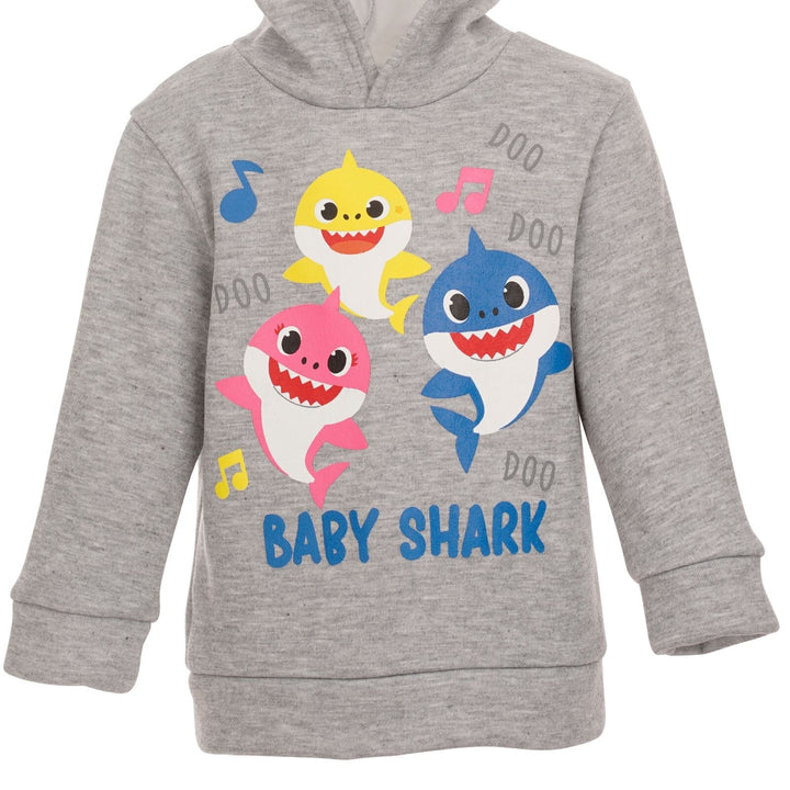 Baby Shark Fleece Jogger Sudadera con capucha y conjunto de pantalones